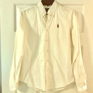 White Women’s Polo Oxford